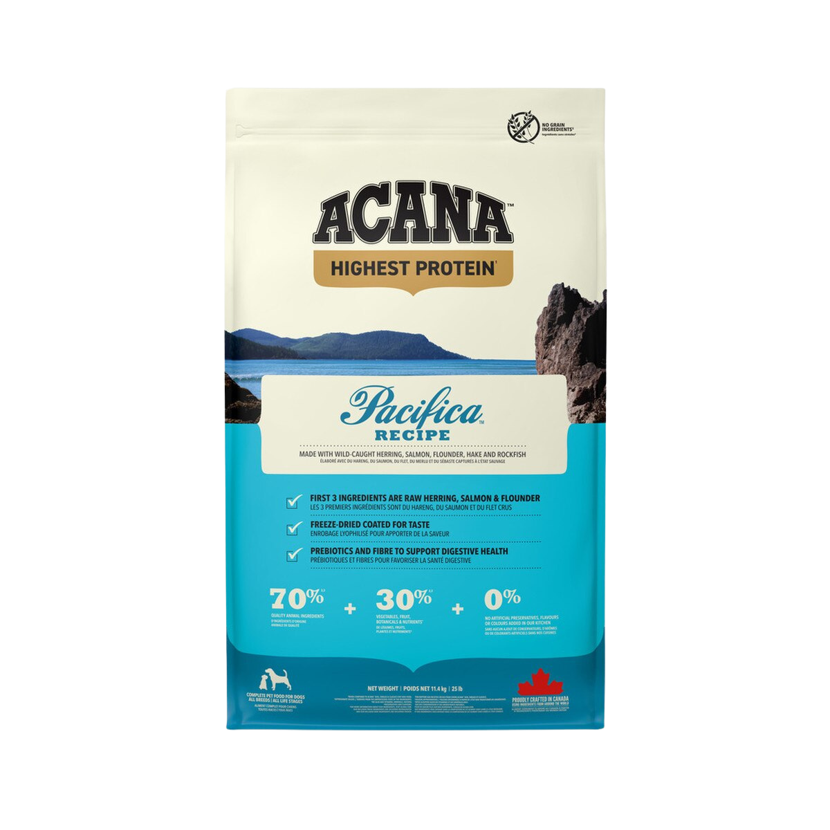 Acana Pacifica Grain Free Adult Dry Dog Food – 11.4kg
