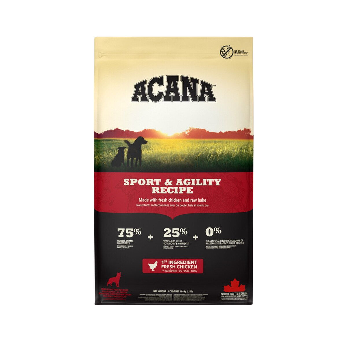 Acana Heritage Sport & Agility Grain Free Dry Dog Food – 11.4kg